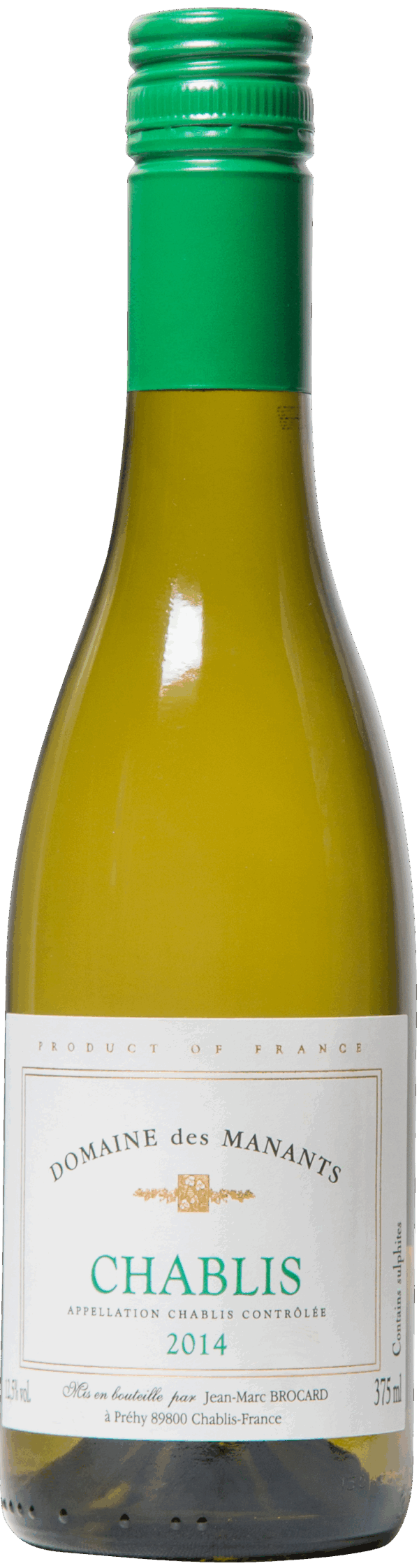 Chablis, Les Manants, Jean-Marc Brocard (Half Bottle)